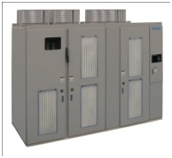 Yaskawa's MV1000 medium voltage AC drive family use a modular, compact design for energy savings and are compatible with the 1000 series low voltage AC drive products. Courtesy: Yaskawa