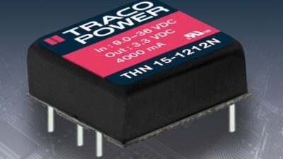 Traco Power's THN 15N series of 15 W dc/dc converters are ideal for addressing power conversion requirements in mobile equipment, instrumentation, distributed power architectures and industrial electronics applications. Courtesy: Traco Power