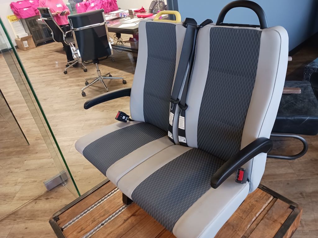One of many types of finished seats manufactured by Freedman Seating Co. Courtesy: Mark T. Hoske, Control Engineering