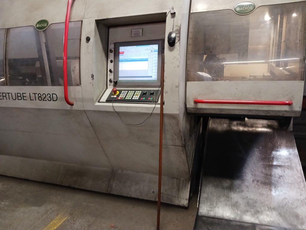 Lasertube metal tube forming machine makes tubes from flat steel at Freedman Seating Co. Courtesy: Mark T. Hoske, Control Engineering