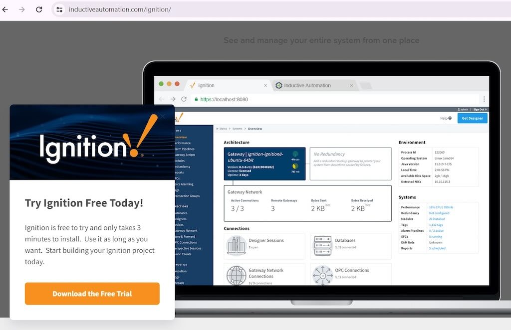 Inductive Automation offers a free trial of its Ignition SCADA platform and says it only takes three minutes to install. Automation features and functions, present and future, that help advance industrial digital transformation were discussed at Automate 2024 event by A3, the Association for Advancing Automation, in Chicago. 