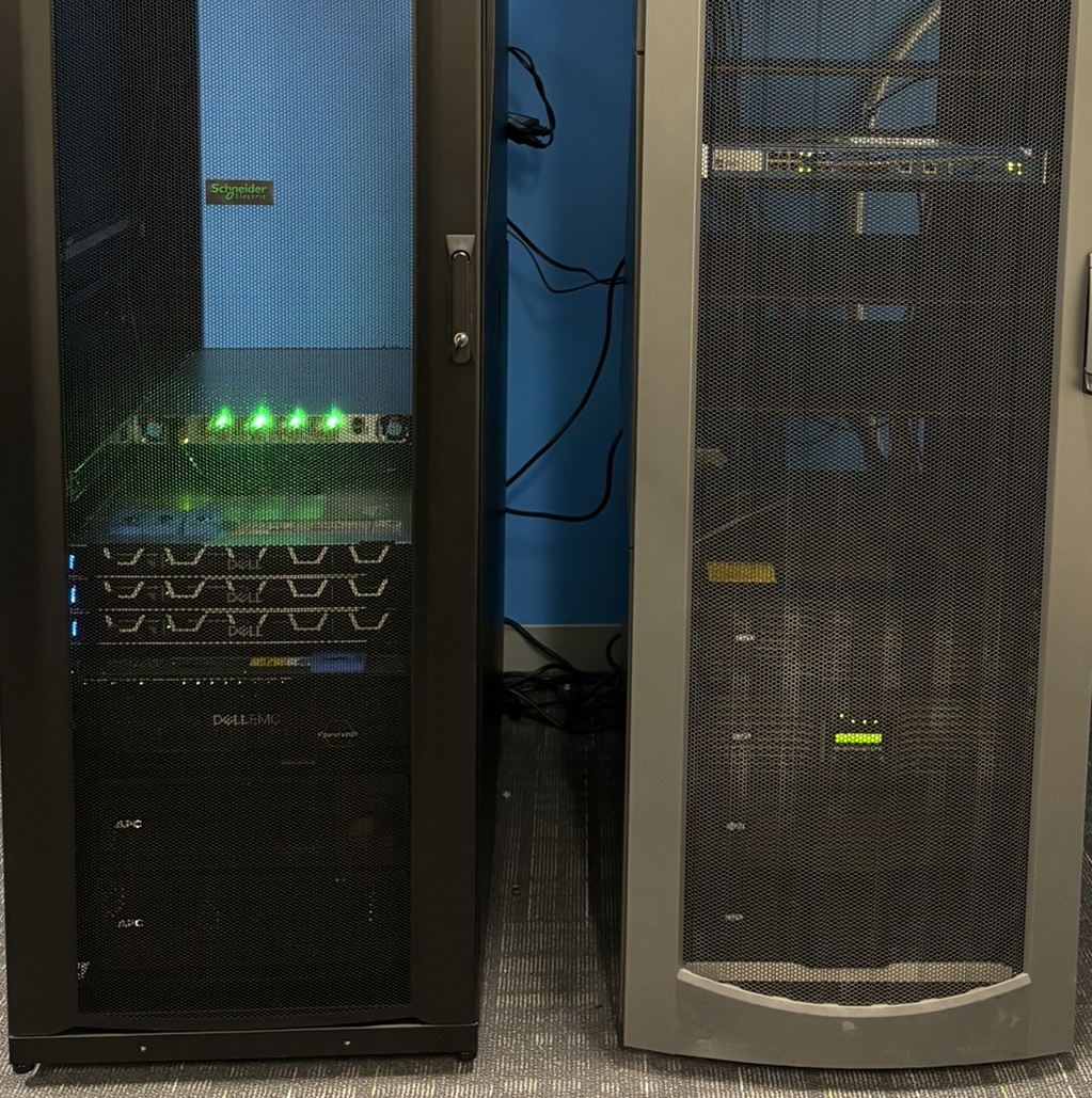 Figure 3: Server racks with hypervisors are used to run virtual machines associated with operational technology systems. Courtesy of CDM Smith.