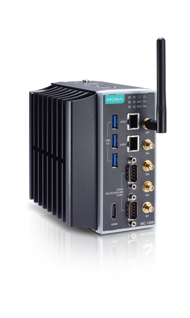 Figure 1: Wide temp-rated IPC with NPU or AI accelerator can be a scalable option for AI in harsh environments Moxa UC-2222A. Courtesy: Moxa Americas