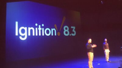Inductive Automation's Travis Cox and Kevin McClusky at the Ignition Community Conference 2024.