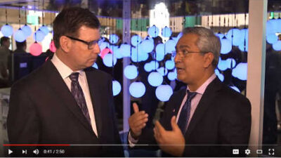 Interview with Jagannath Rao, President at Siemens Customer Services Division, at Hannover Messe. Courtesy: Siemens