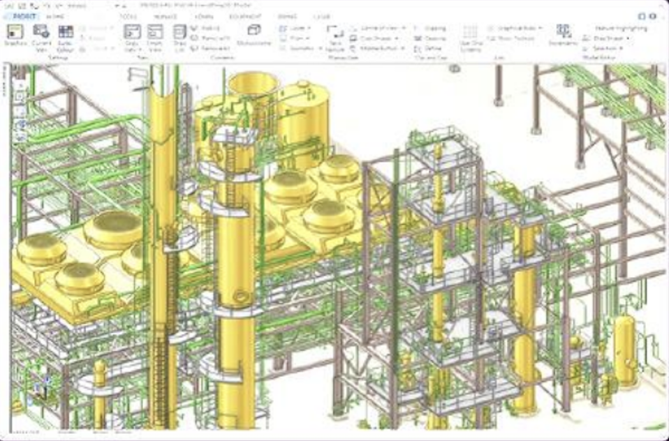 Aveva Connect industrial intelligence platform serves design and build (shown), operate and optimize applications. Courtesy: Aveva
